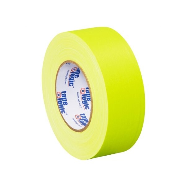 Tape Logic 2'' x 50 yds. Fluorescent Yellow Tape Logic 11 Mil Gaffers Tape, 24PK BUY00021281 - main